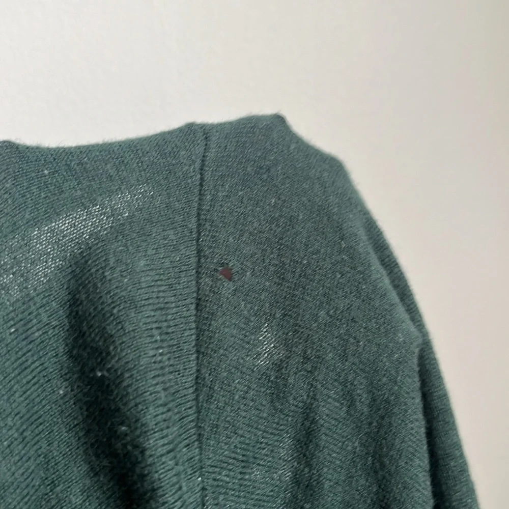 Aritzia Sunday Best Buffy V Neck Button Cardigan Merino Wool - Forrest Green - S - Picture 8 of 8
